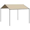 vidaXL Carpa acero y tela beige 3x3 m