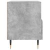 vidaXL Mesita noche 2 uds madera ingeniería gris hormigón 40x35x47,5cm