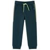 Pantalones de ch&aacute;ndal infantiles con cord&oacute;n verde musgo 140