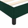 vidaXL Estructura de cama sin colch&oacute;n terciopelo verde oscuro 90x190cm