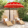 vidaXL Parasol Balin&eacute;s Rojo 215 x 215 x 260 cm Algod&oacute;n