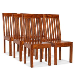 vidaXL Sillas de comedor 6 unidades madera maciza moderna