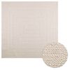 vidaXL Alfombra ZIZUR apariencia yute interior exterior crema