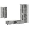 vidaXL Conjunto de mueble de TV con caj&oacute;n FLORIN Gris Concreto
