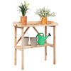 vidaXL Mesa para plantas con estante madera maciza abeto 78x38x82,5 cm