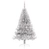 vidaXL &Aacute;rbol de Navidad Artificial Preiluminado Plateado 180 cm PET