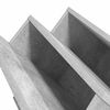 vidaXL Estante de revistas con estante Gris concreto 53 x 40 x 28.5 cm
