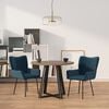 vidaXL Sillas de comedor 2 unidades terciopelo azul