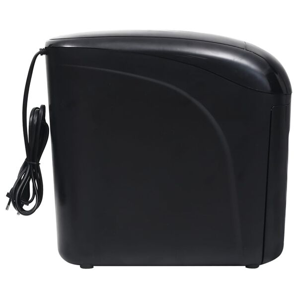 vidaXL Trituradora de papel 10 hojas microcorte negra