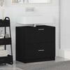 vidaXL Gabinete de Ba&ntilde;o con caj&oacute;n Roble Negro 59 x 37 x 59 cm