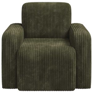 vidaXL Sill&oacute;n Verde pana