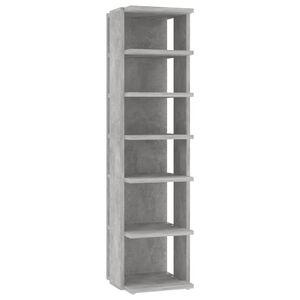 vidaXL Zapatero de ingenier&iacute;a gris hormig&oacute;n 27,5x27x102 cm