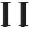 vidaXL Soportes para Altavoces 2 pcs Roble Negro 30 x 30 x 95 cm