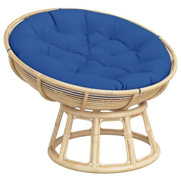 vidaXL Coj&iacute;n redondo tela Oxford azul klein &Oslash; 100x11 cm