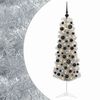 vidaXL &Aacute;rbol de Navidad artificial estrecho con bolas 150 cm 150 LED