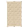 vidaXL Cojín de banco de jardín tela Oxford beige 180x(50+50)x7 cm