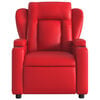 vidaXL Sill&oacute;n de masaje reclinable cuero sint&eacute;tico rojo