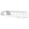 vidaXL Gallinero Plateado 800 x 150 x 100 cm Acero Galvanizado