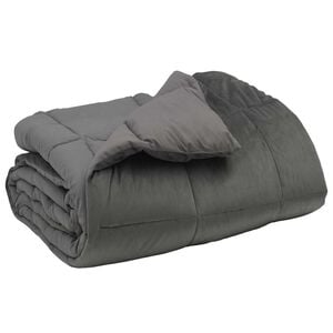 vidaXL Edred&oacute;n de Invierno 135 x 200 cm Invierno Gris Claro