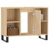 vidaXL Mueble de baño madera de ingeniería roble Sonoma 80x33x60 cm