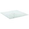 vidaXL Tablero mesa dise&ntilde;o m&aacute;rmol vidrio templado blanco 30x30 cm 6 mm