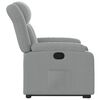 vidaXL Sillón reclinable elevable de tela gris claro