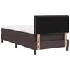 vidaXL Cama tipo Box Spring Marr&oacute;n Oscuro 100 x 200 cm tela