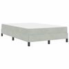 vidaXL Cama tipo Box Spring con colch&oacute;n Gris Claro 120 x 190 cm tela