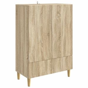 vidaXL Aparador Roble Sonoma 66 x 34,5 x 95 cm Madera de Ingenier&iacute;a