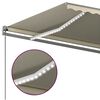 vidaXL Toldo autom&aacute;tico con LED y sensor de viento crema 400x350 cm