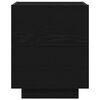 vidaXL Armario de Noche con caj&oacute;n 2 pcs Roble Negro 45 x 40 x 55 cm