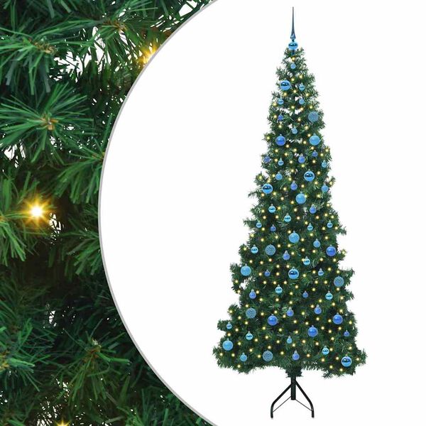 vidaXL &Aacute;rbol de Navidad Artificial de Esquina Verde 240 cm PVC y Metal
