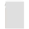 vidaXL Muebles de TV de pared con luces LED 2 uds blanco 41x31x45 cm