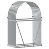 vidaXL Le&ntilde;ero de acero galvanizado gris claro 80x45x120 cm