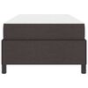vidaXL Cama tipo Box Spring Marr&oacute;n Oscuro 90 x 200 cm tela