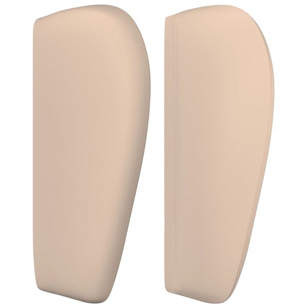 vidaXL Cabecero de cuero sint&eacute;tico color capuchino 183x23x78/88 cm