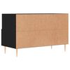 vidaXL Mueble para TV madera contrachapada negro 80x36x50 cm