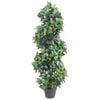 vidaXL Planta artificial &aacute;rbol de laurel con macetero 120 cm verde
