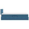 vidaXL Cama con almacenamiento y LED con LED Azul Oscuro 100 x 200 cm