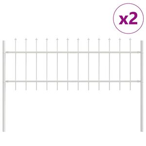 vidaXL Valla de Jard&iacute;n 2 pcs 3,4 x 0,6 m