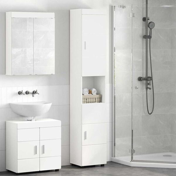 vidaXL Juego de Muebles de Ba&ntilde;o TULUM 37 x 31,5 x 203 cm