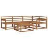vidaXL Conjunto de sof&aacute;s de exterior 5 pcs Natural