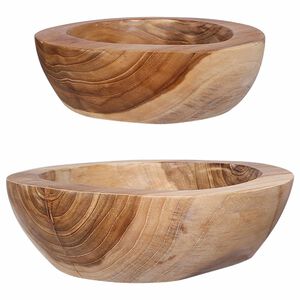 vidaXL Frutero JEPARA 2 uds. Madera Teak Marr&oacute;n
