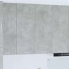 vidaXL Mueble colgante con puerta Gris Concreto 80 x 31 x 100 cm