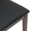 vidaXL Sillas de comedor con cojines 2 uds madera maciza marr&oacute;n caucho