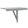 vidaXL Mesa de pared plegable contrachapada gris Sonoma 100x60x56 cm