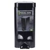 Excellent Houseware Cubo de basura con pedal negro mate 5 L