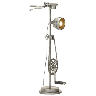 vidaXL Lámpara de pie con diseño de bicicleta hierro
