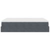vidaXL Estructura cama otomana colch&oacute;n terciopelo gris oscuro