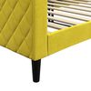 vidaXL Sof&aacute; cama sin colch&oacute;n terciopelo amarillo 90x200 cm